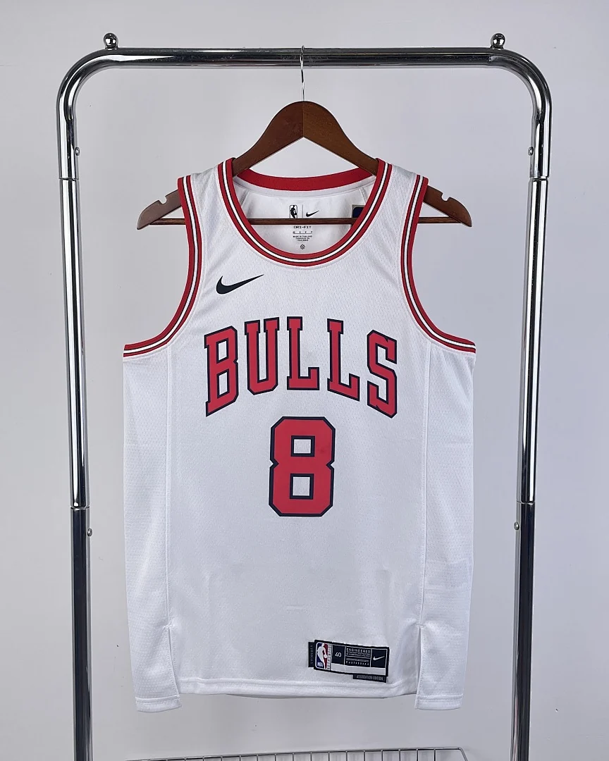 Camisola NBA Chicago Bulls Zach LaVine #8 Branca 2023