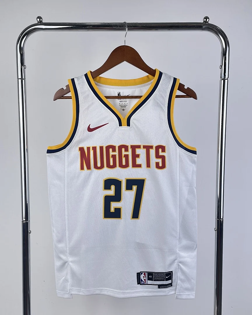 Camisola NBA Denver Nuggets Jamal Murray #27 Branca 2023