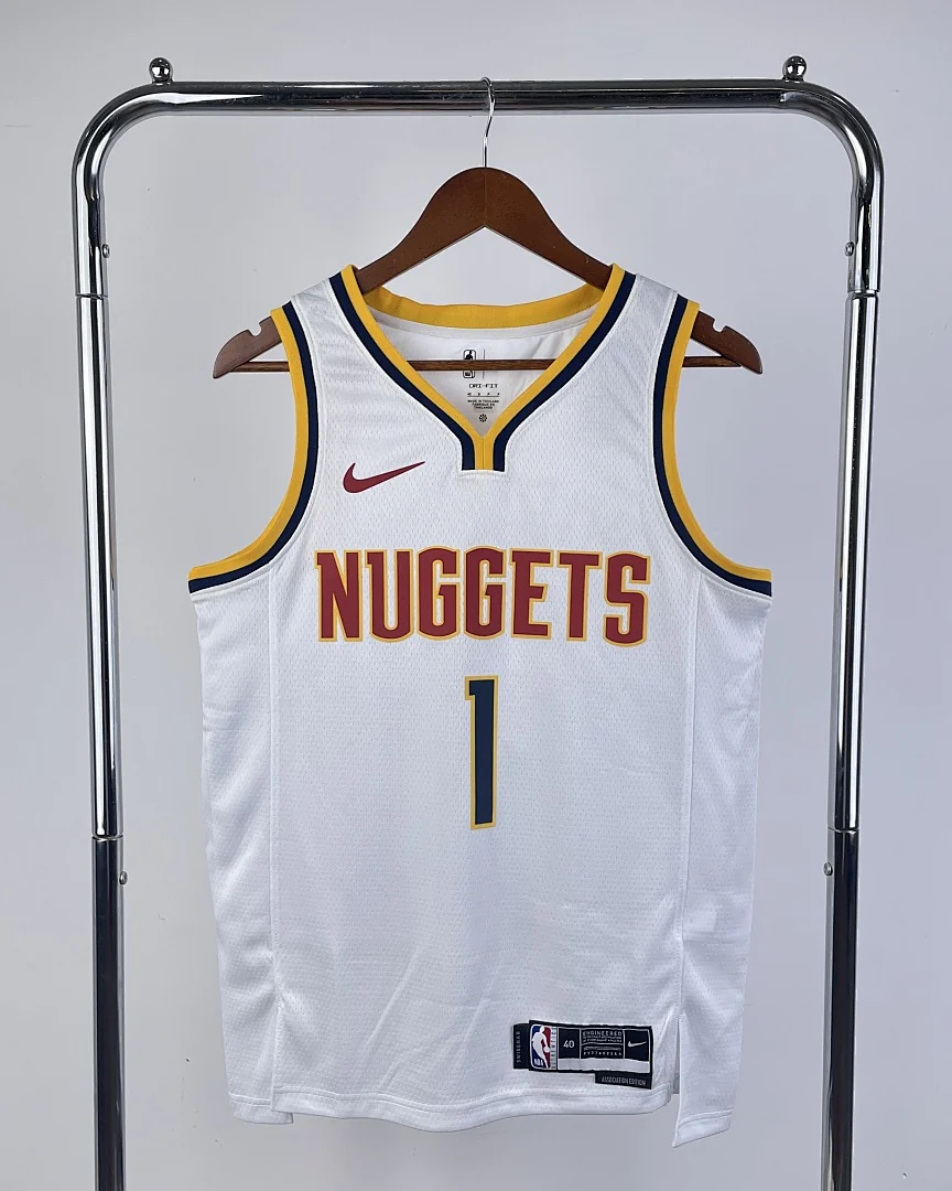Camisola NBA Denver Nuggets Michael Porter Jr. #1 Branca 2023