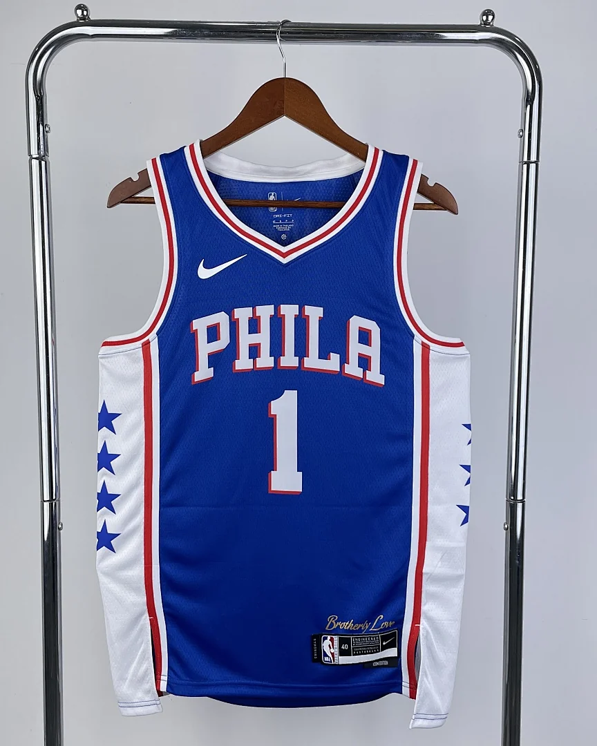 Camisola NBA Philadelphia 76ers James Harden #1 Azul 2023