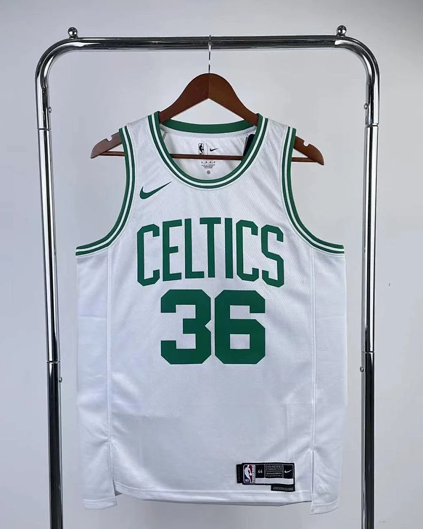 Camisola NBA Boston Celtics Marcus Smart #36 Branca 2023