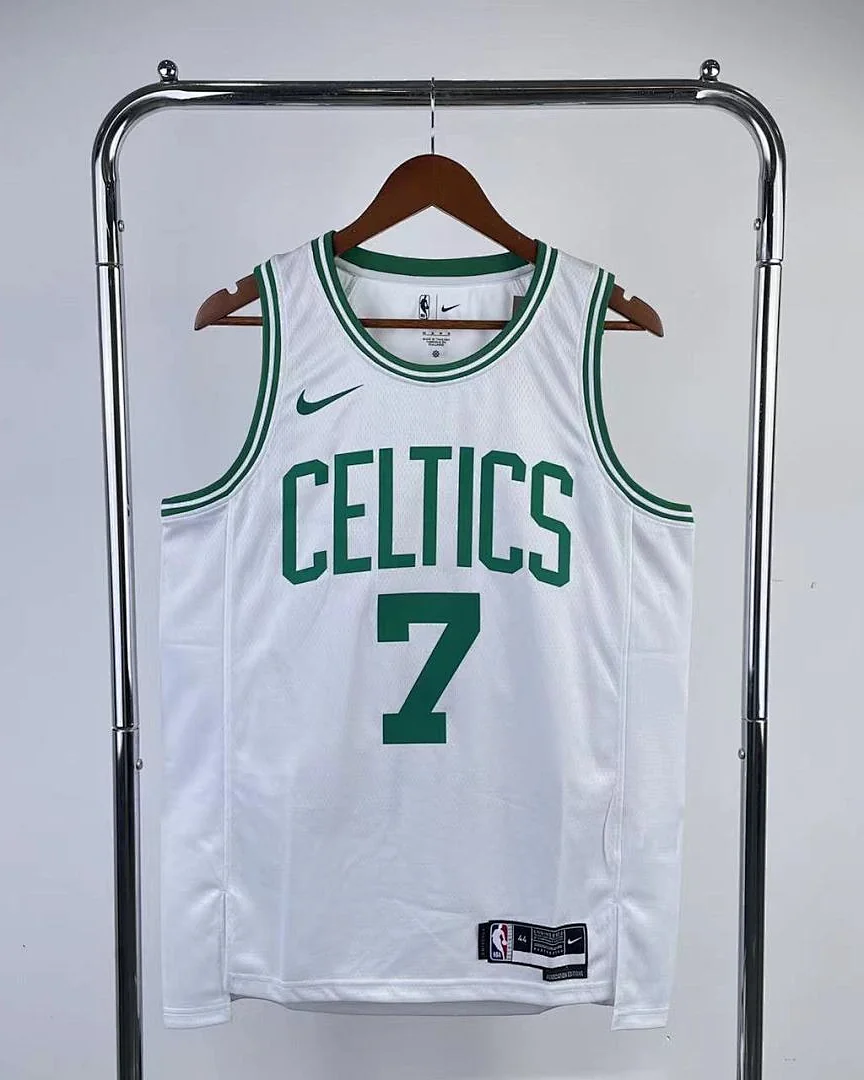 Camisola NBA Boston Celtics Jaylen Brown #7 Branca 2023