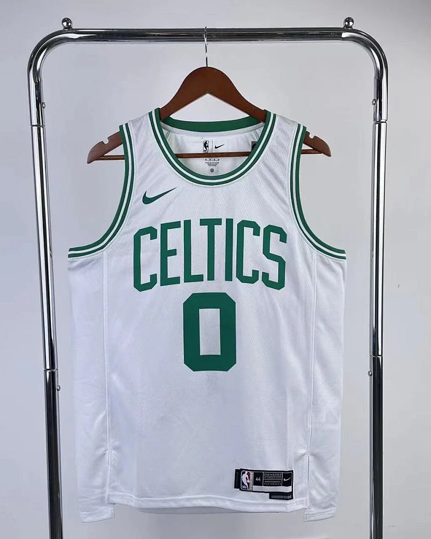 Camisola NBA Boston Celtics Jayson Tatum #0 Branca 2023