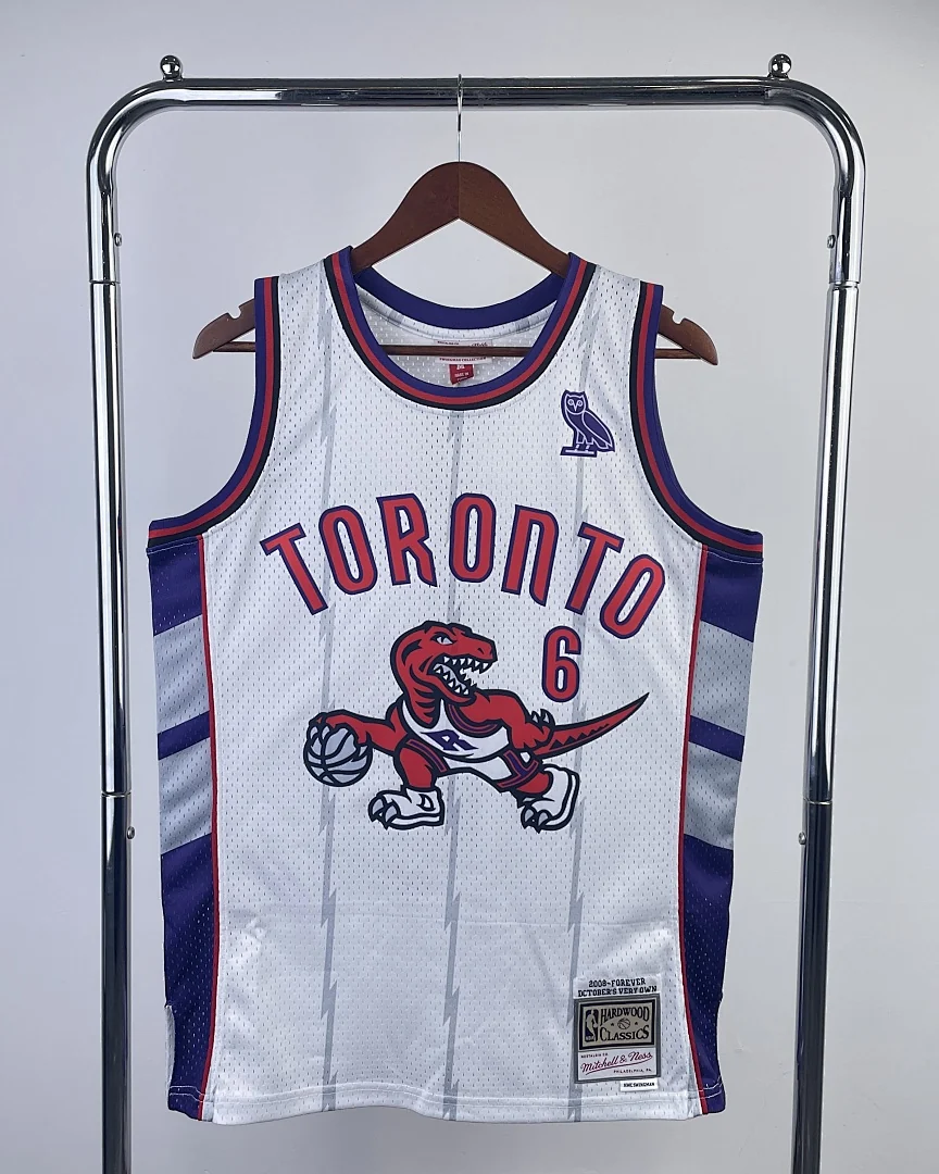 Camisola NBA Toronto Raptors #6 Retro Mitchell & Ness Branca