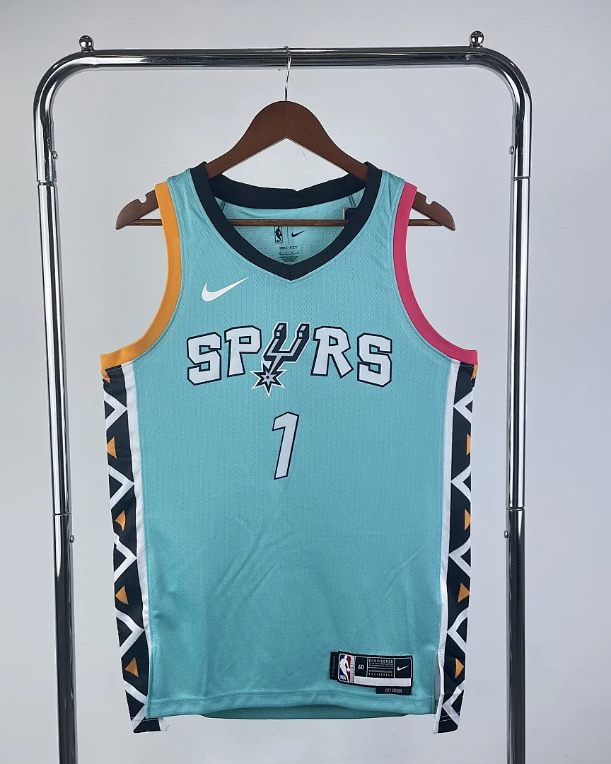 Camisola NBA San Antonio Spurs Victor Wembanyama #1 Edição Especial 2023