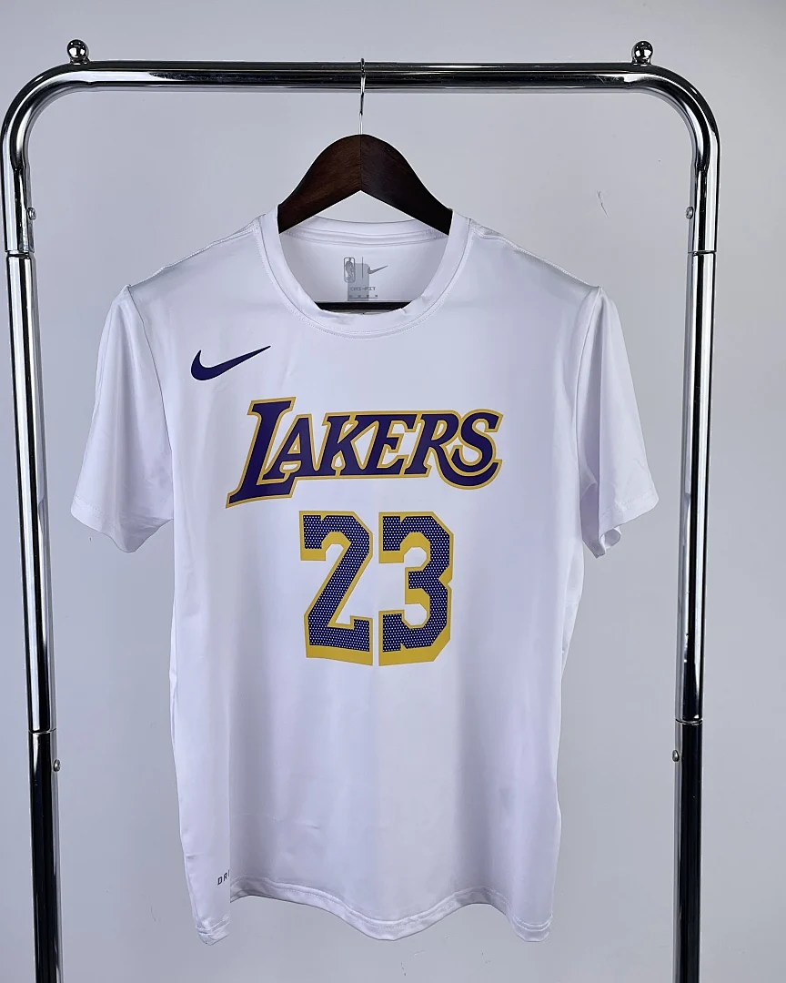 Camisola de Treino NBA Los Angeles Lakers #23 Branca