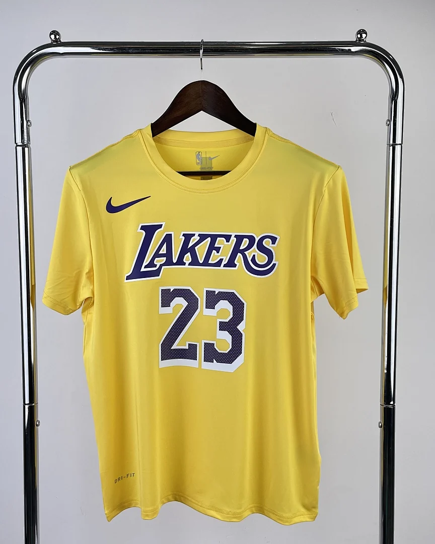 Camisola de Treino NBA Los Angeles Lakers LeBron James #23 Amarela