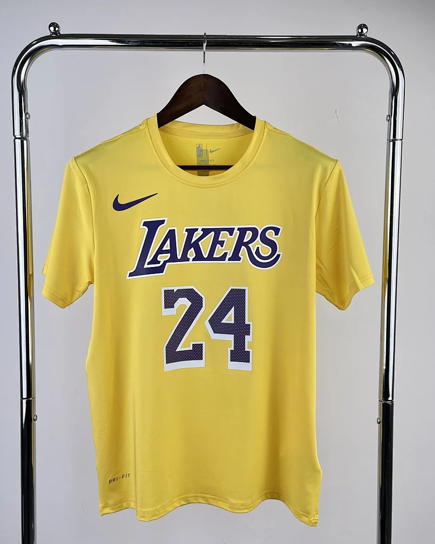 Camisola de Treino NBA Los Angeles Lakers Kobe Bryant #24 Amarela
