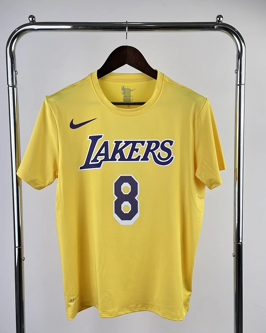 Camisola de Treino NBA Los Angeles Lakers Kobe Bryant #8 Amarela
