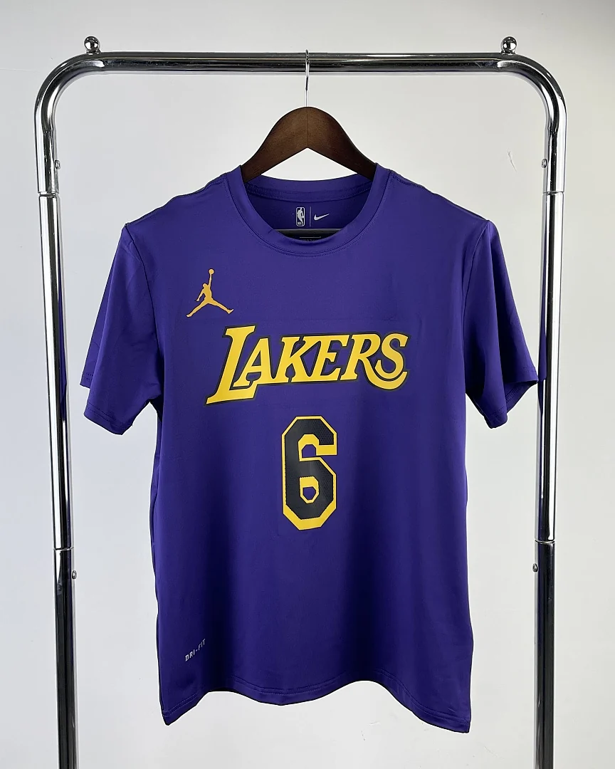 Camisola de Treino NBA Los Angeles Lakers LeBron James #6 Jordan 2023