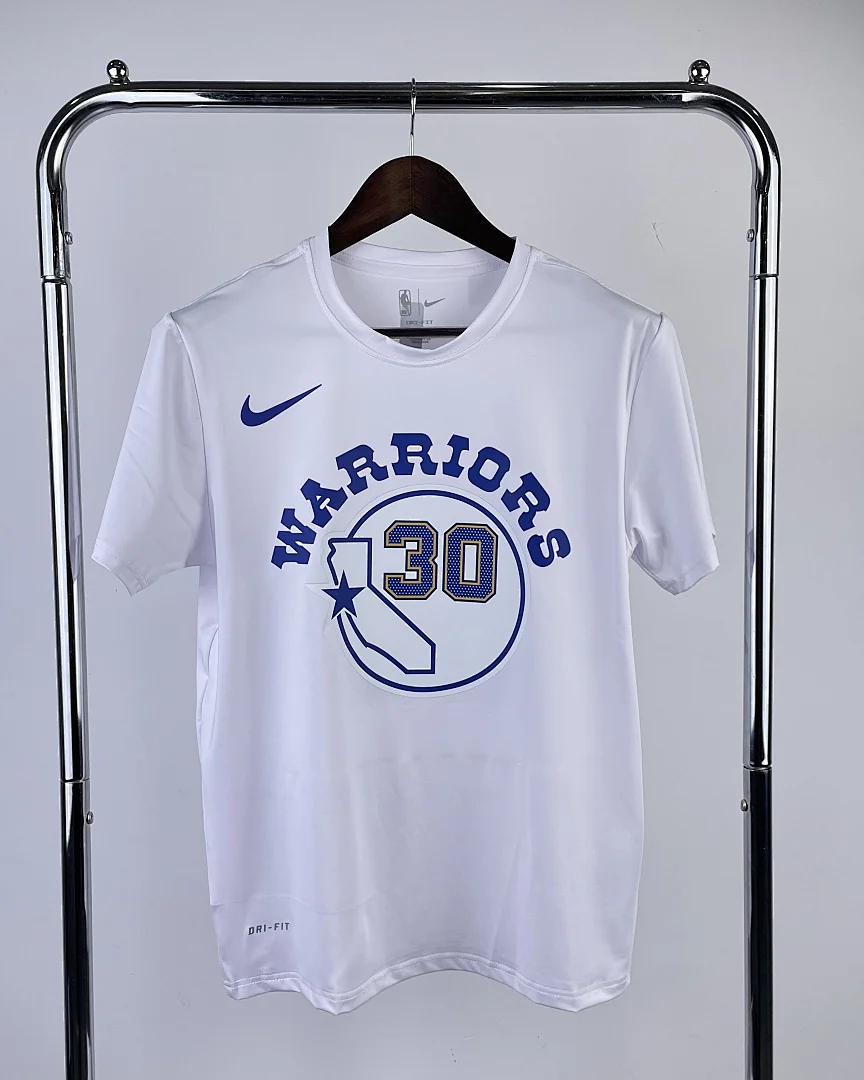 Camisola de Treino NBA Golden State Warriors #30 Edição Especial Branca