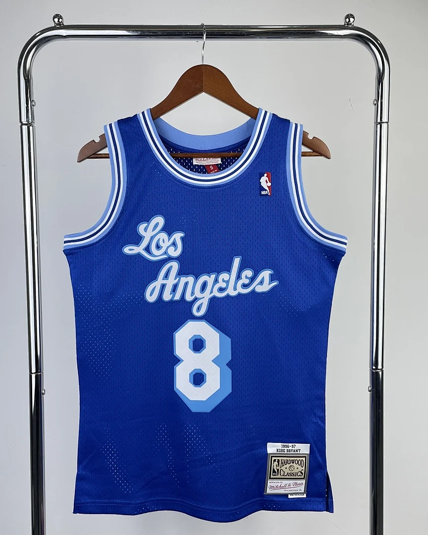 Camisola NBA Los Angeles Lakers Kobe Bryant #8 Retro Mitchell & Ness 1996/97 Azul