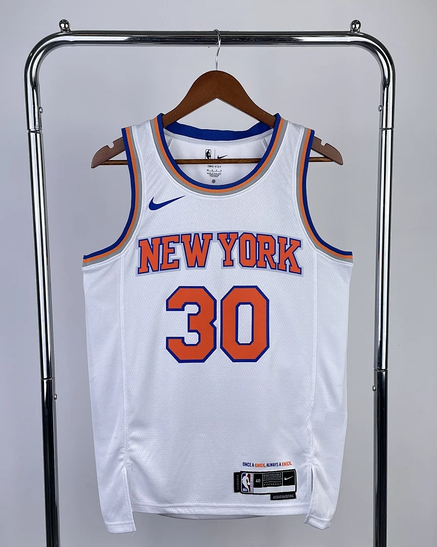 Camisola NBA New York Knicks Julius Randle #30 Branca 2023