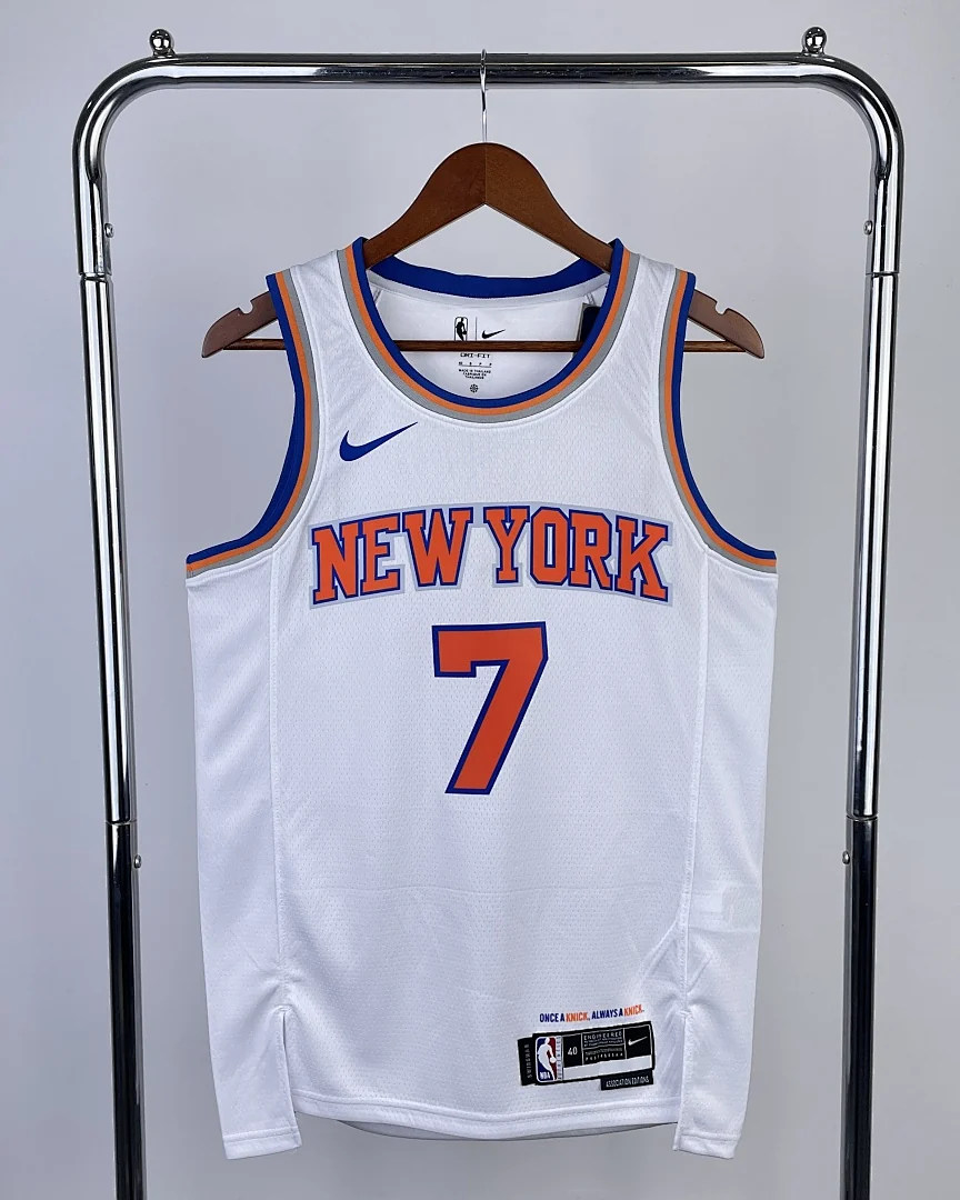 Camisola NBA New York Knicks Carmelo Anthony #7 Branca 2023