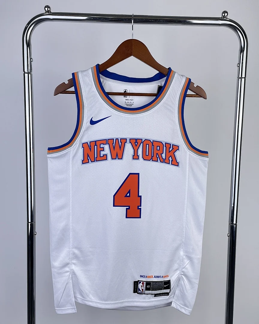 Camisola NBA New York Knicks Derrick Rose #4 Branca 2023