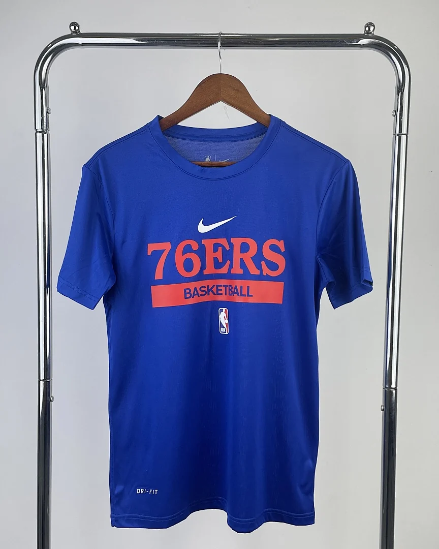 Camisola de Treino NBA Philadelphia 76ers Azul 2023