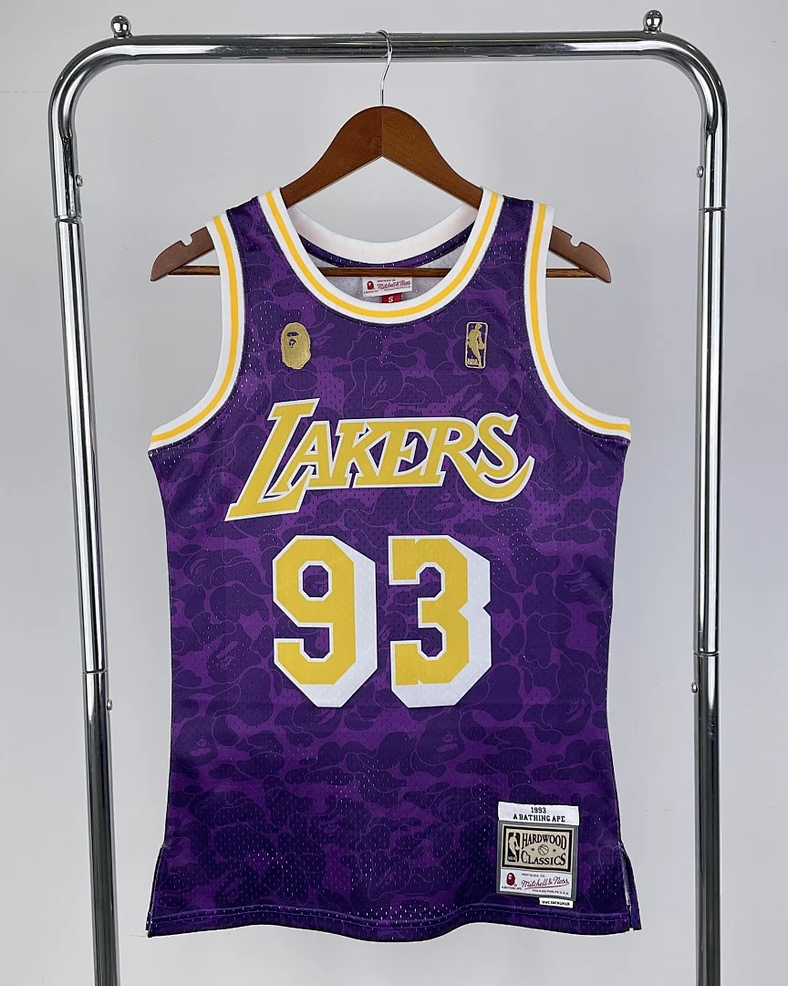 Camisola NBA Los Angeles Lakers #93 Retro Mitchell & Ness Roxa