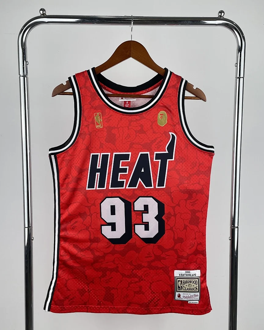 Camisola NBA Miami Heat #93 Retro Mitchell & Ness Vermelha