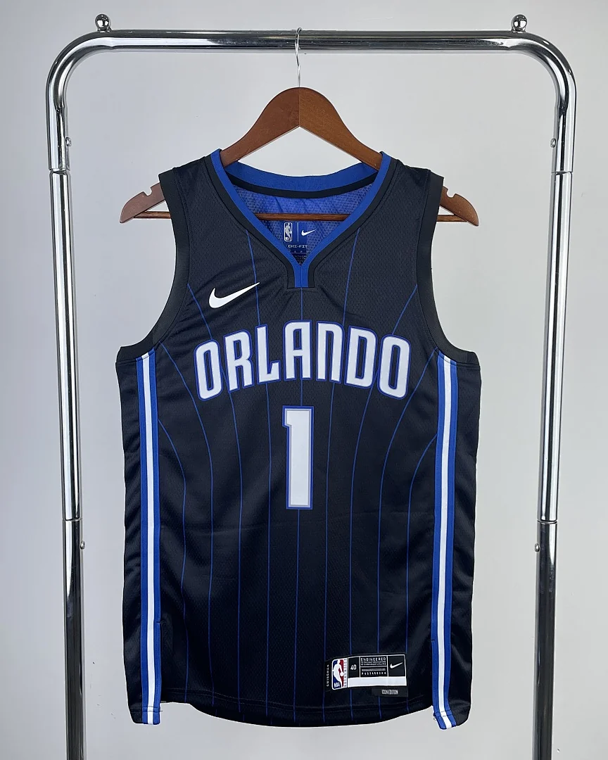 Camisola NBA Orlando Magic Tracy McGrady #1 Preta 2023