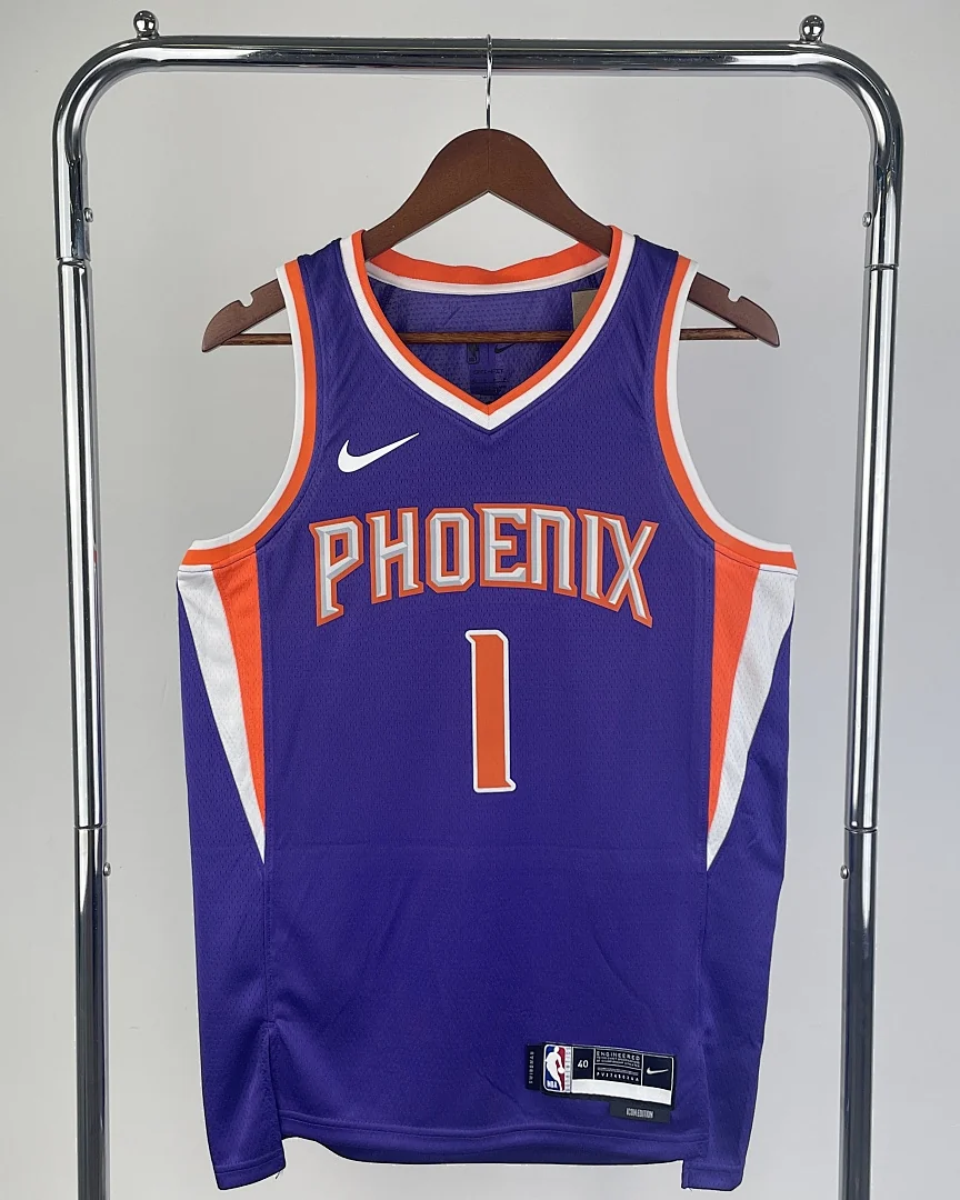 Camisola NBA Phoenix Suns Devin Booker #1 Roxa 2023
