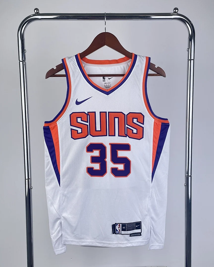 Camisola NBA Phoenix Suns Kevin Durant #35 Branca 2023