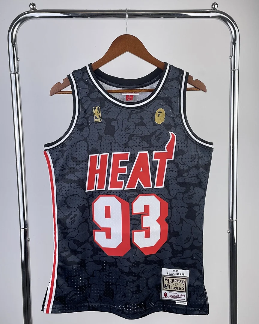 Camisola NBA Miami Heat #93 Retro Mitchell & Ness Preta