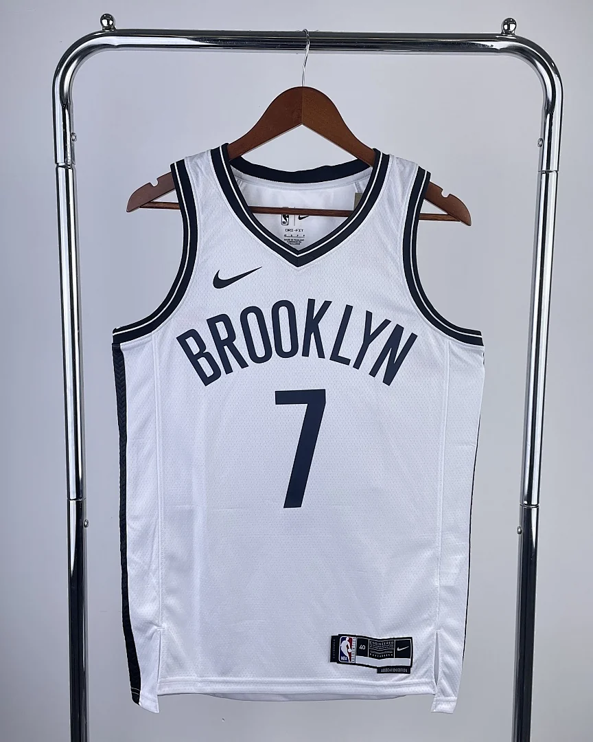 Camisola NBA Brooklyn Nets Kevin Durant #7 Branca 2023