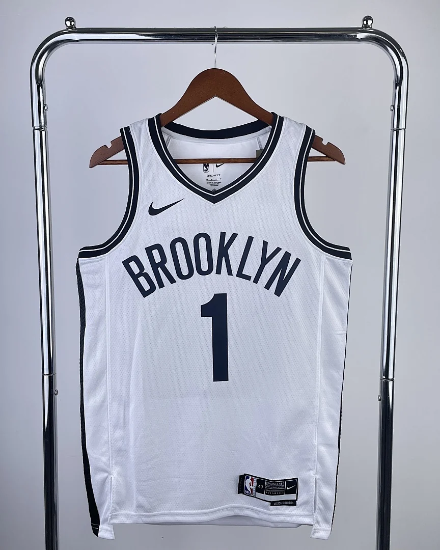 Camisola NBA Brooklyn Nets Mikal Bridges #1 Branca 2023
