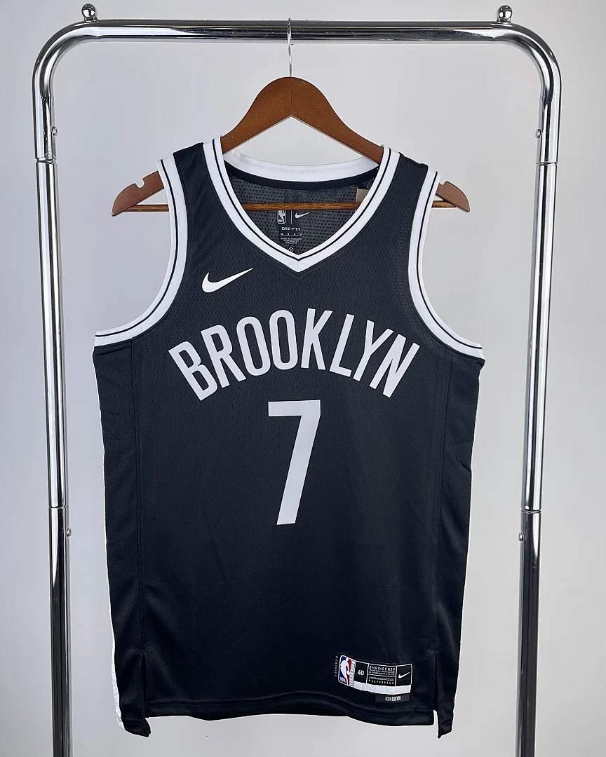 Camisola NBA Brooklyn Nets Kevin Durant #7 Preta 2023