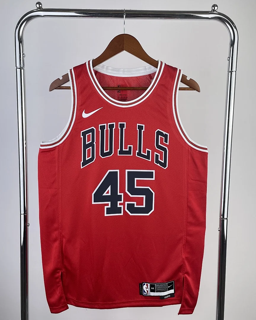 Camisola NBA Chicago Bulls Michael Jordan #45 Vermelha 2023