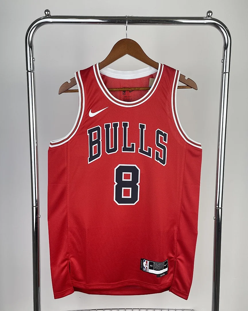 Camisola NBA Chicago Bulls Zach LaVine #8 Vermelha 2023
