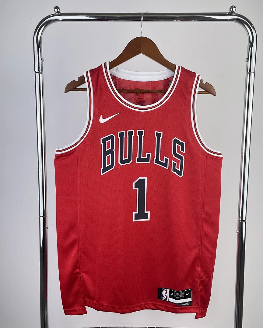 Camisola NBA Chicago Bulls Derrick Rose #1 Vermelha 2023