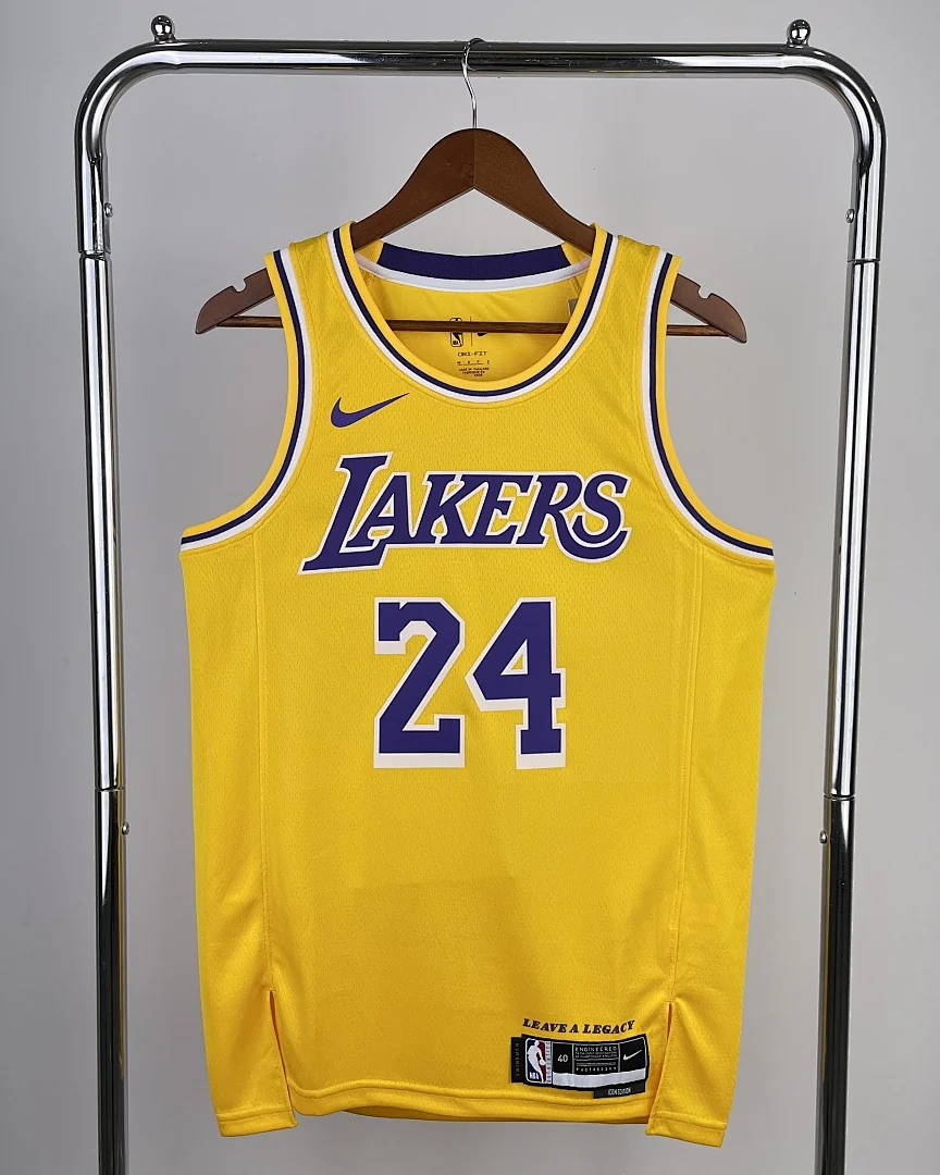 Camisola NBA Los Angeles Lakers Kobe Bryant #24 Amarela 2023