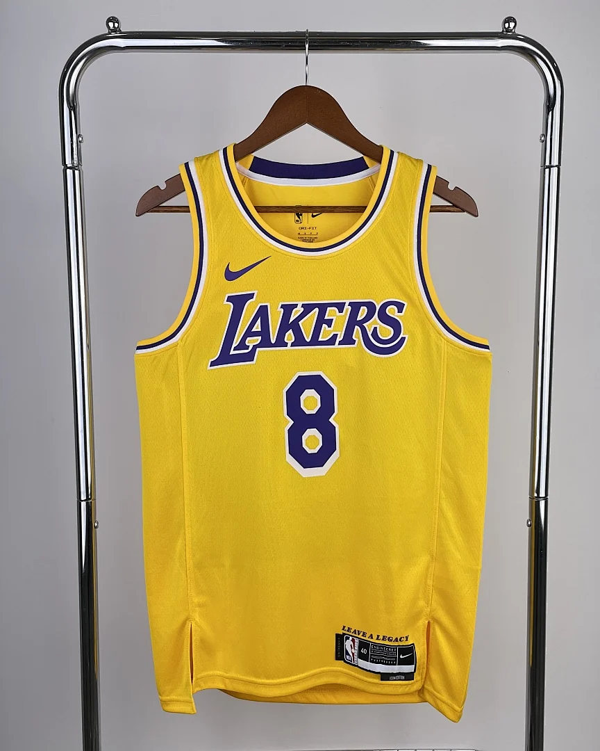 Camisola NBA Los Angeles Lakers Kobe Bryant #8 Amarela 2023