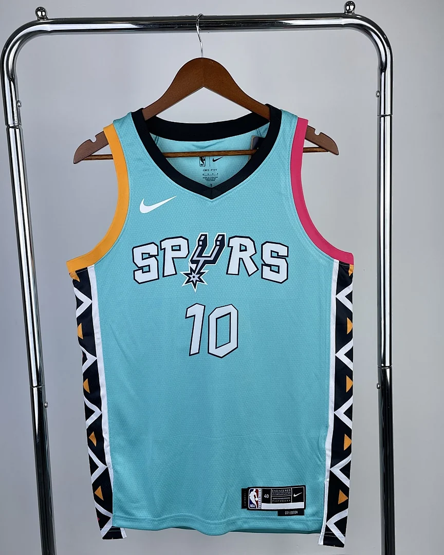 Camisola NBA San Antonio Spurs Jeremy Sochan #10 Edição Especial 2023