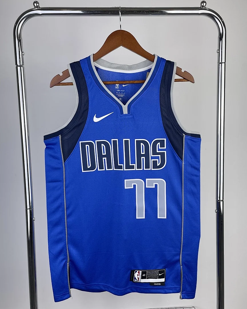 Camisola NBA Dallas Mavericks Luka Doncic #77 Azul 2023