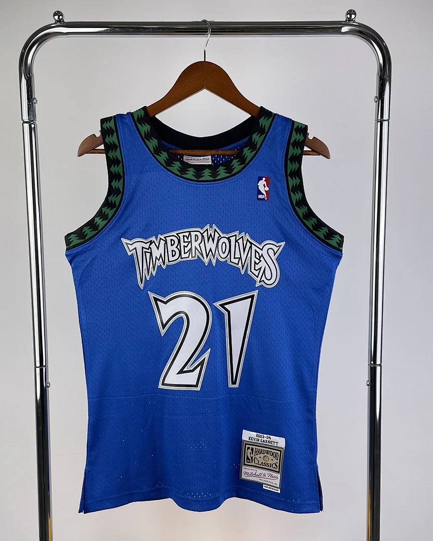 Camisola NBA Minnesota Timberwolves Kevin Garnett #21 Retro Mitchell & Ness 2003/04