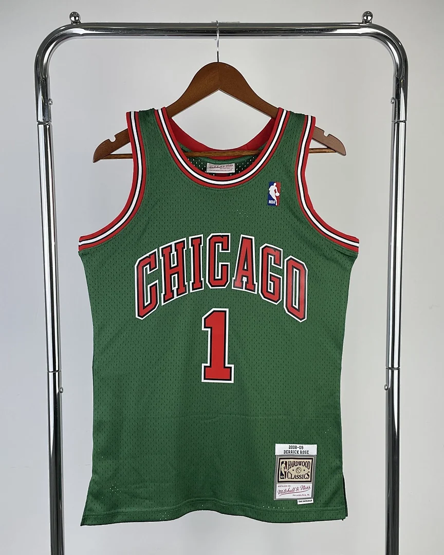 Camisola NBA Chicago Bulls Derrick Rose #1 Retro Mitchell & Ness 08/09 · Modelo 2