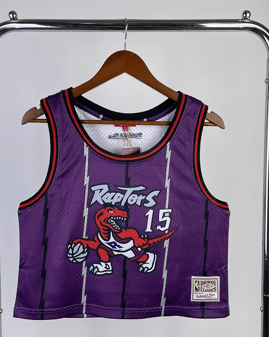 Camisola NBA Toronto Raptors Vince Carter #15 Mitchell & Ness Mulher