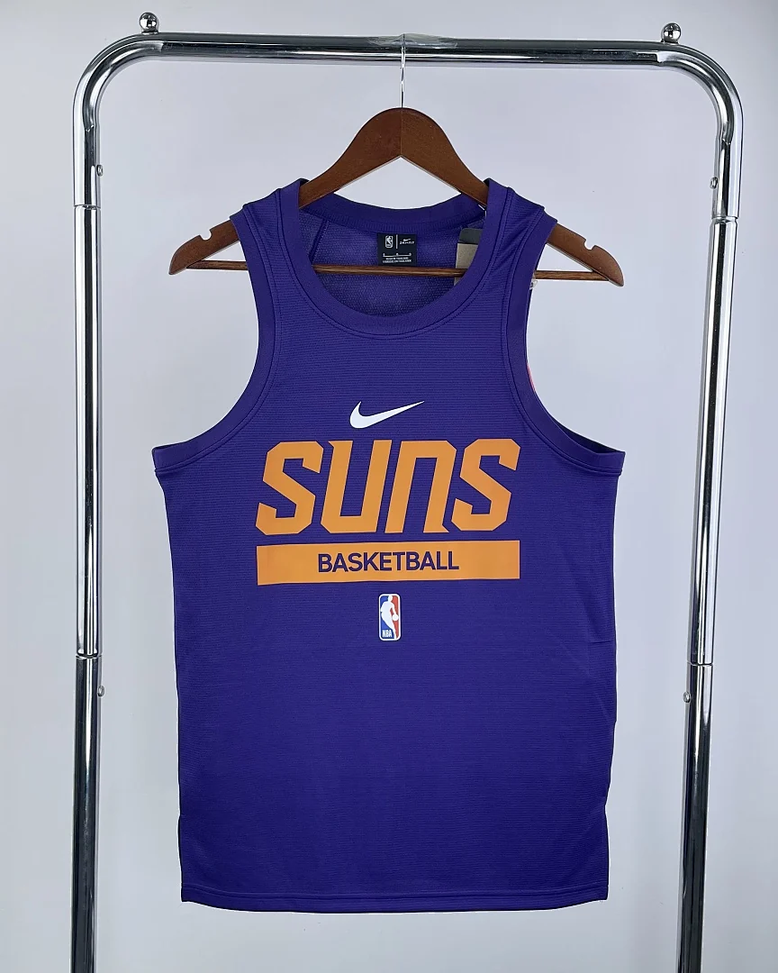 Camisola de Treino sem Mangas NBA Phoenix Suns Roxa 2023
