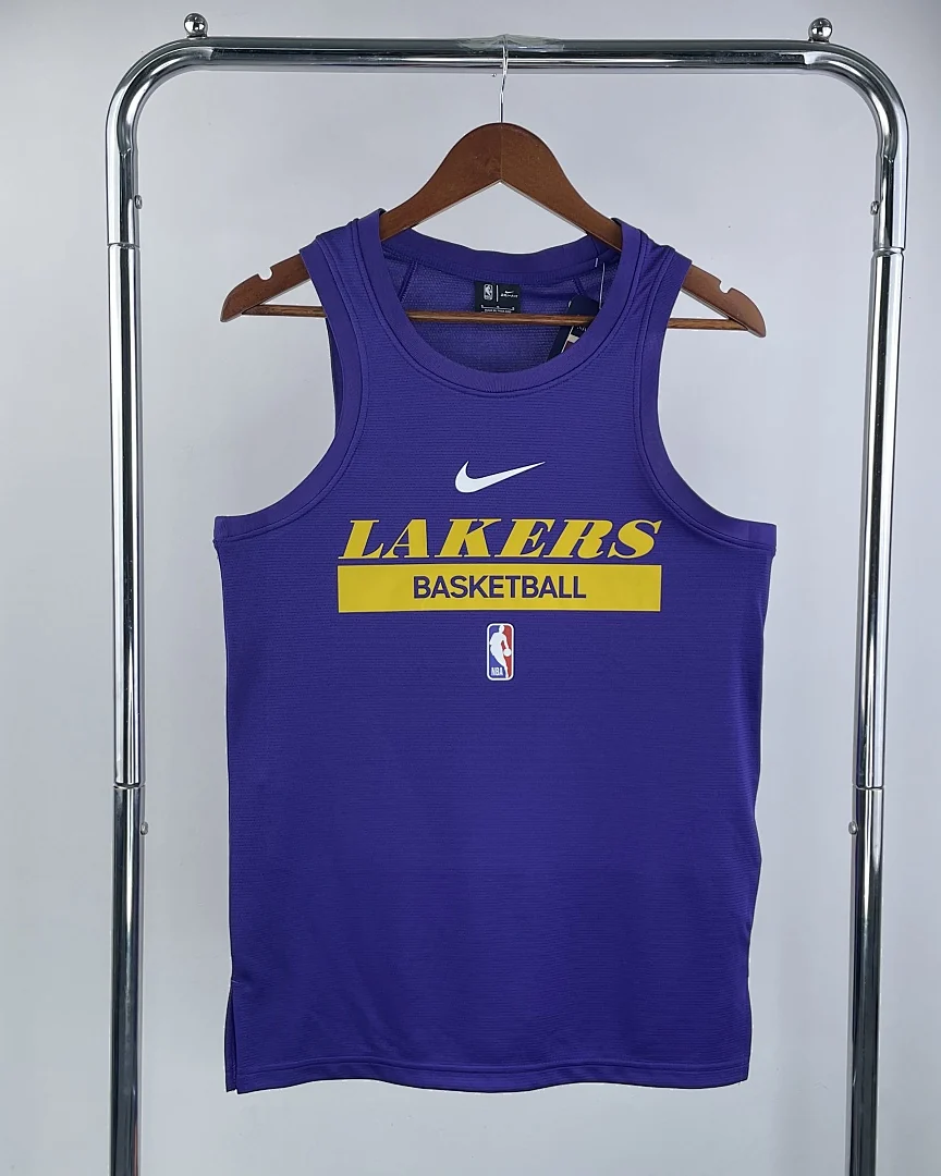 Camisola de Treino sem Mangas NBA Los Angeles Lakers Roxa 2023