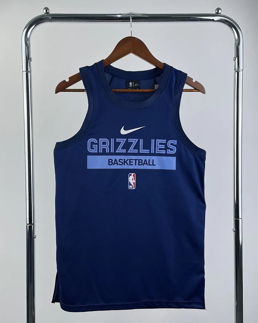 Camisola de Treino sem Mangas NBA Memphis Grizzlies Azul-Marinho 2023