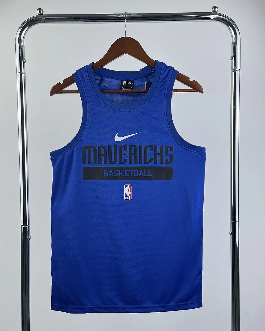 Camisola de Treino sem Mangas NBA Dallas Mavericks Azul 2023