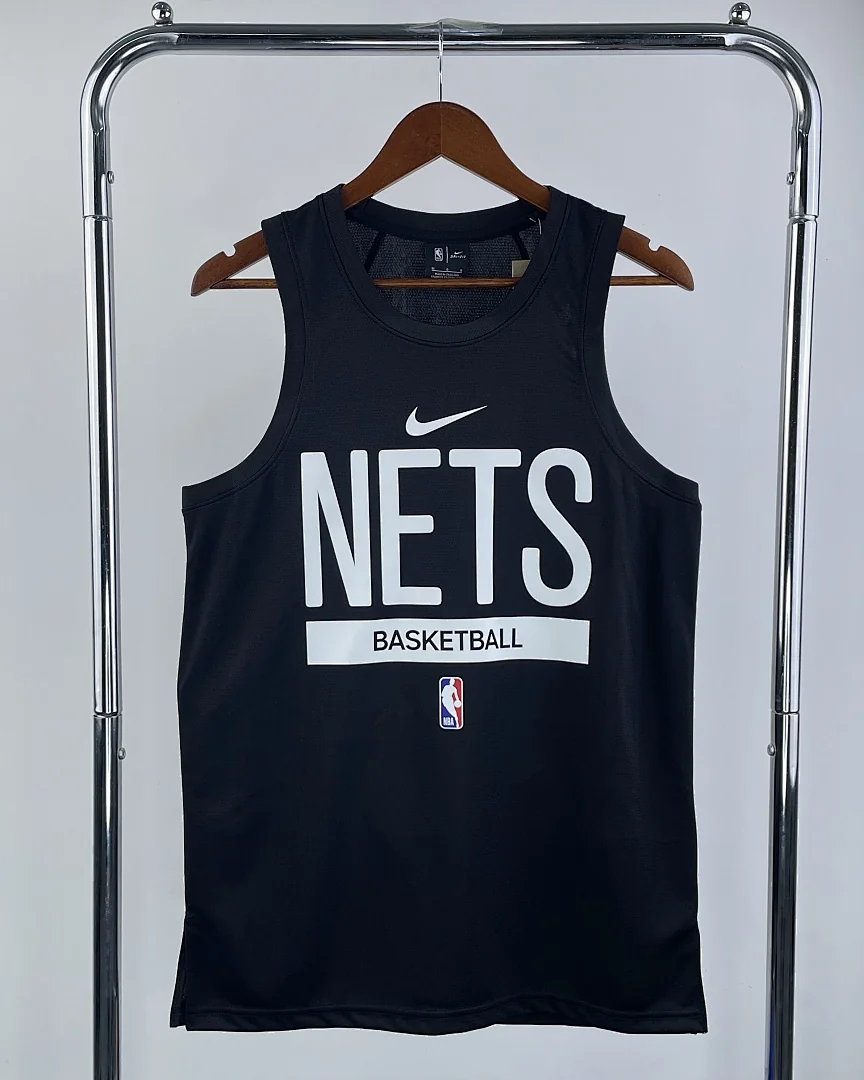 Camisola de Treino sem Mangas NBA Brooklyn Nets Preta 2023