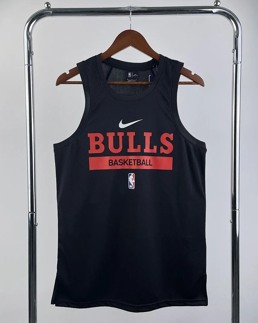 Camisola de Treino sem Mangas NBA Chicago Bulls Preta 2023