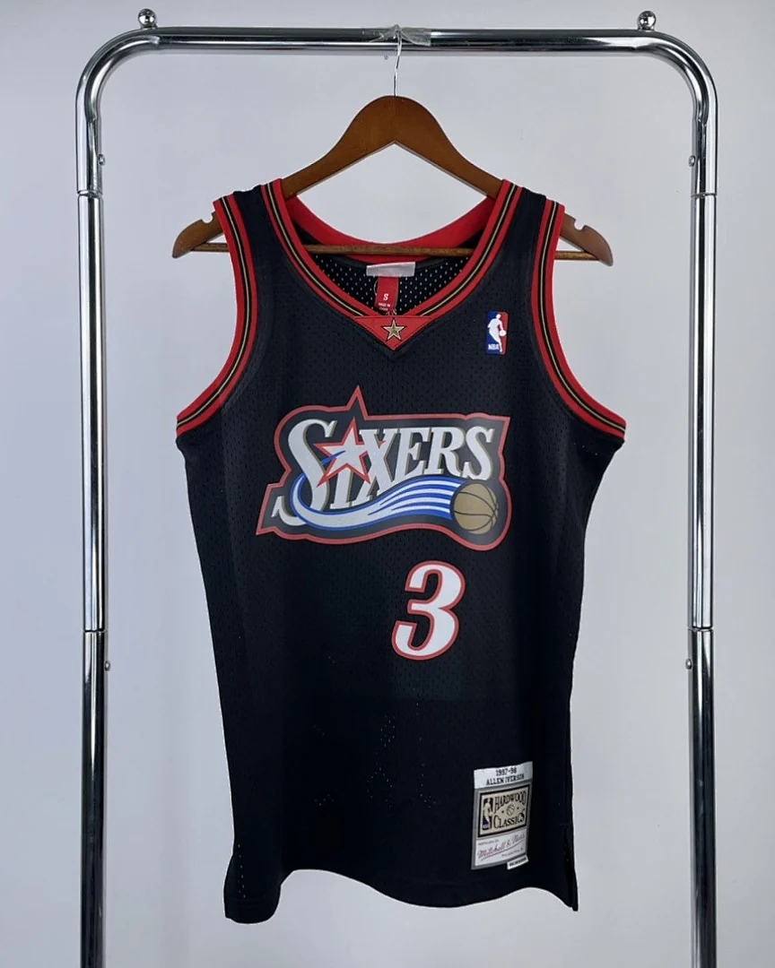 Camisola NBA Philadelphia 76ers Allen Iverson #3 Retro Mitchell & Ness 1997/98