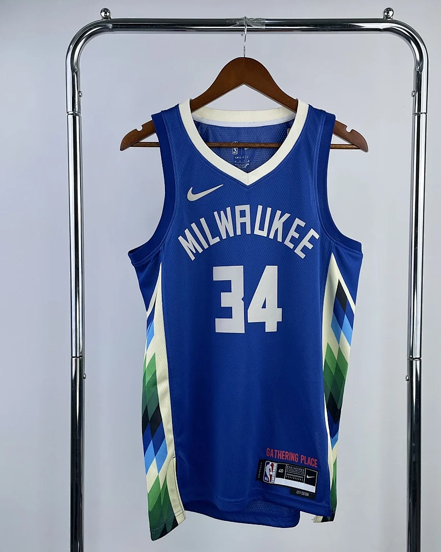 Camisola NBA Milwaukee Bucks #34 Edição Especial 2023