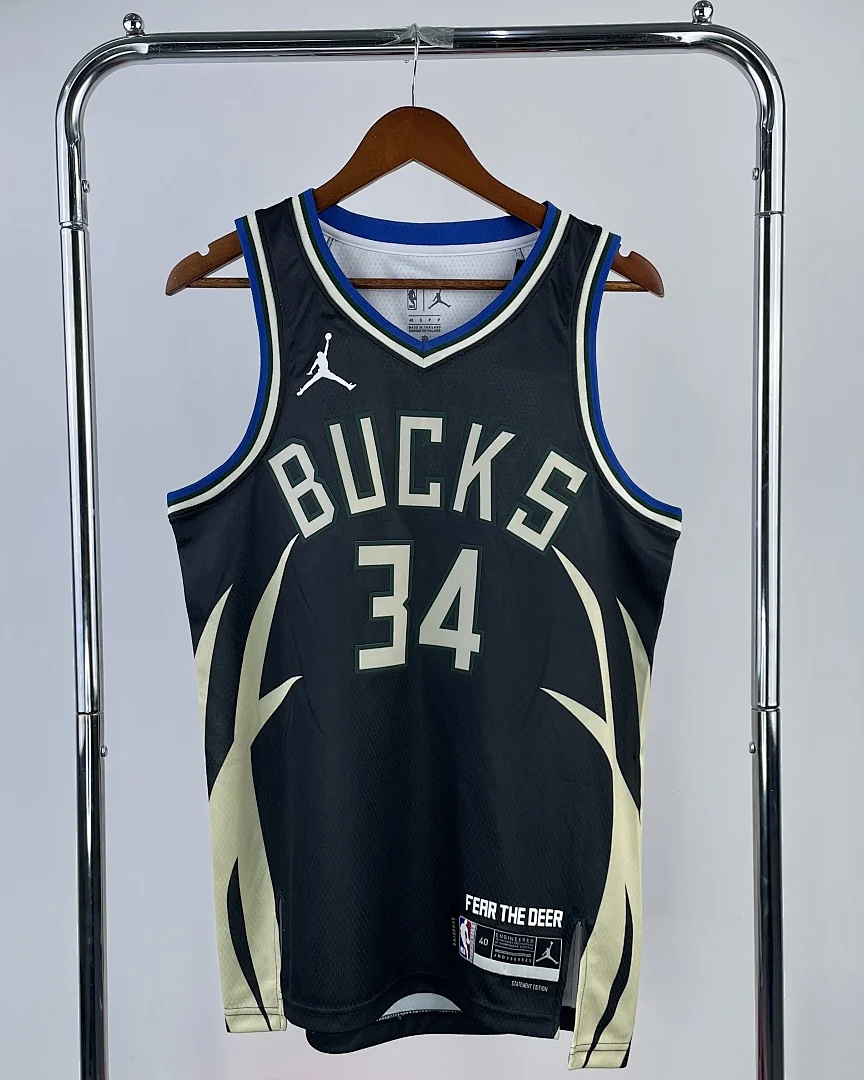 Camisola NBA Milwaukee Bucks #34 Jordan 2023
