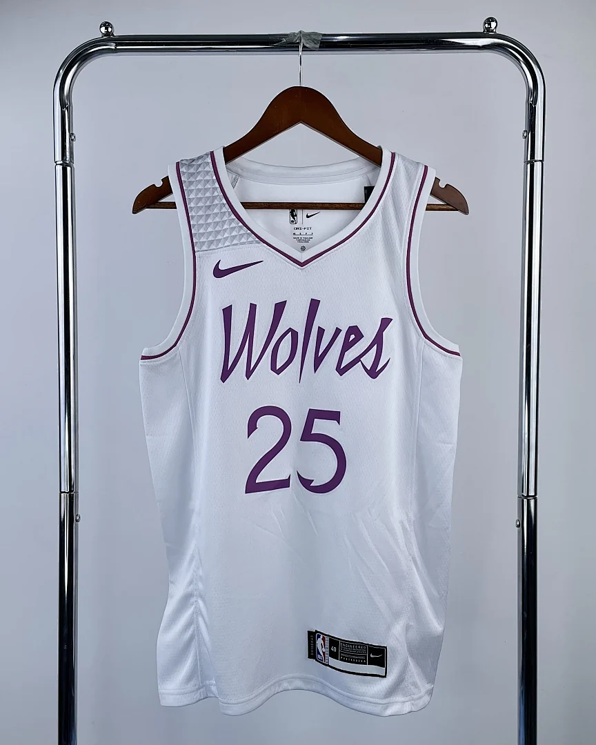 Camisola NBA Minnesota Timberwolves Derrick Rose #25 Edição Especial Rosa