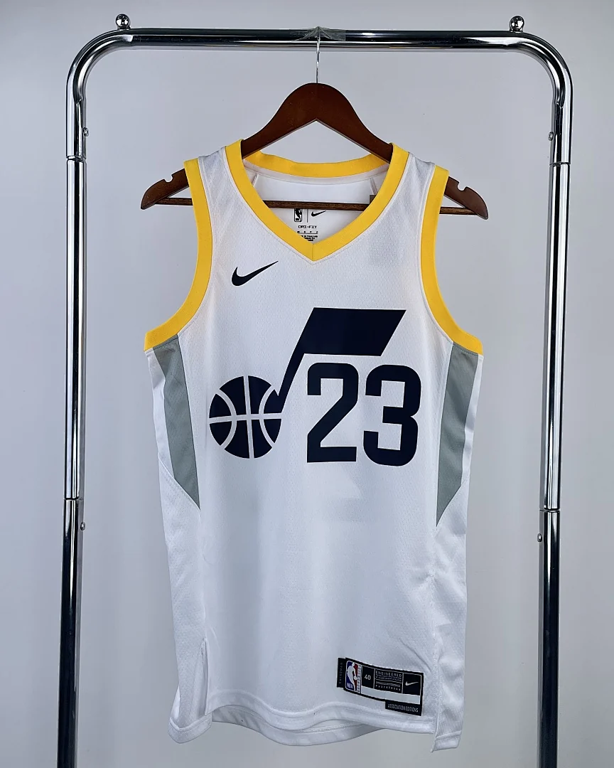 Camisola NBA Utah Jazz Lauri Markkanen #23 Branca 2023